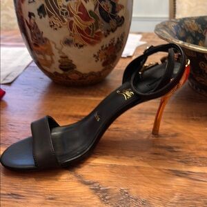 Christian Louboutin Black and Gold High Heels
